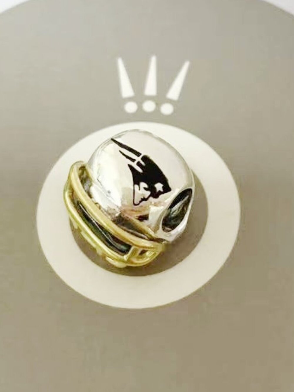 Pandora New England Patriots Football Helmet Charm Pendant